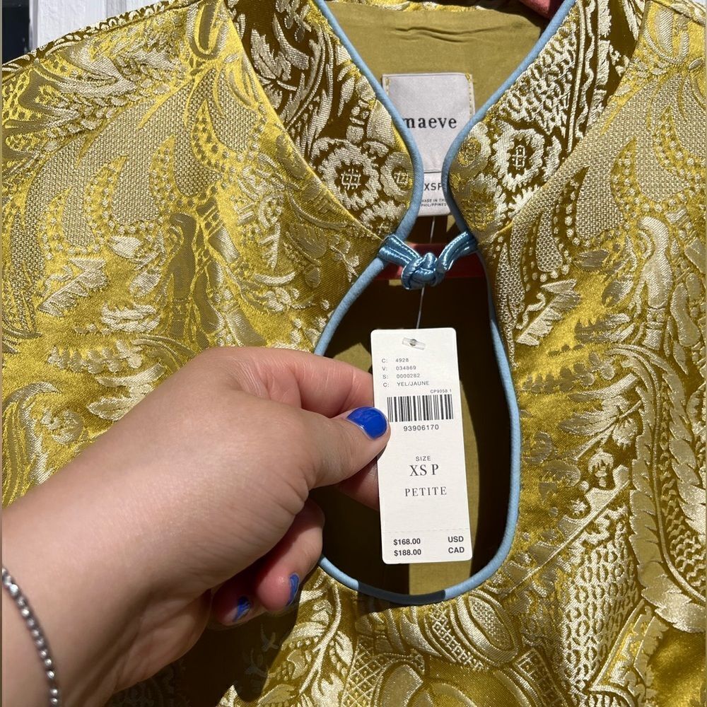 Anthropologie Maeve Puff Sleeve Babydoll Dress NWT - Picture 10 of 15